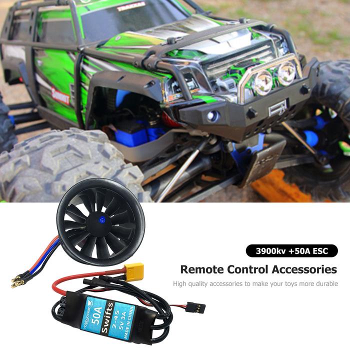 64mm EDF Duct Housing Fan 50A ESC 3900KV 3500KV Brushless Motor Duct