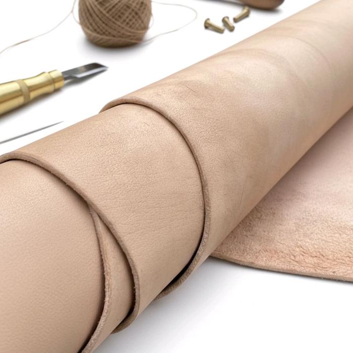 PANEL A3 Kulit Buffalo Heavy Vegtan Leather 3.2/3.4mm Natural | Leather Craft