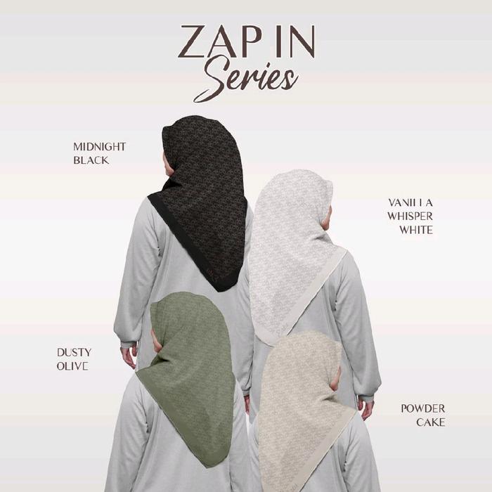 ERTU Scarf ZAP in Series - Midnight Black, Vanilla Whisper White, Dusty Olive, Powder Cake - Hijab -