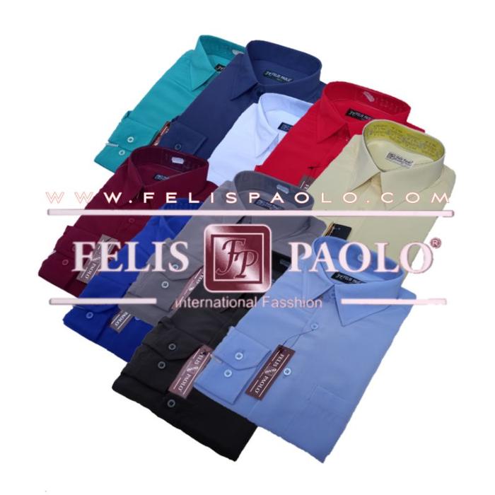 Kemeja Polos Pria Kasual Panjang / Kemeja Pria Kantor by FELIS PAOLO dan AILUPAO