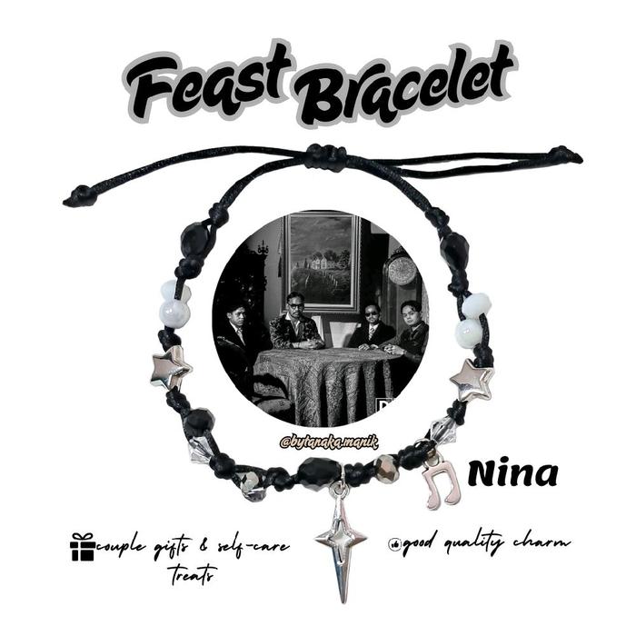 Gelang Couple Feast / Feast Inspired Bracelet / Gelang Album Nina Feast / Gelang Membangun & Menghan