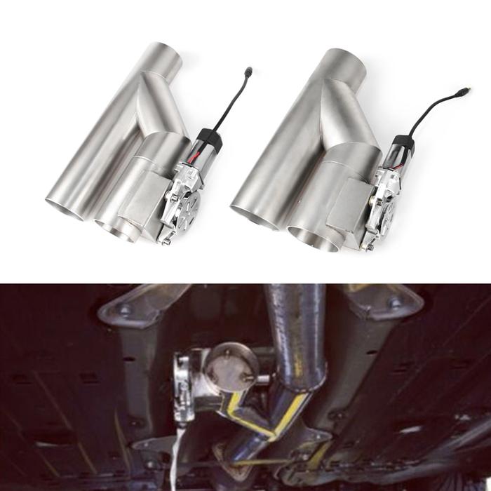 2.5inch 3.0inch stainless Steel doubled valve And Pipe Muffler