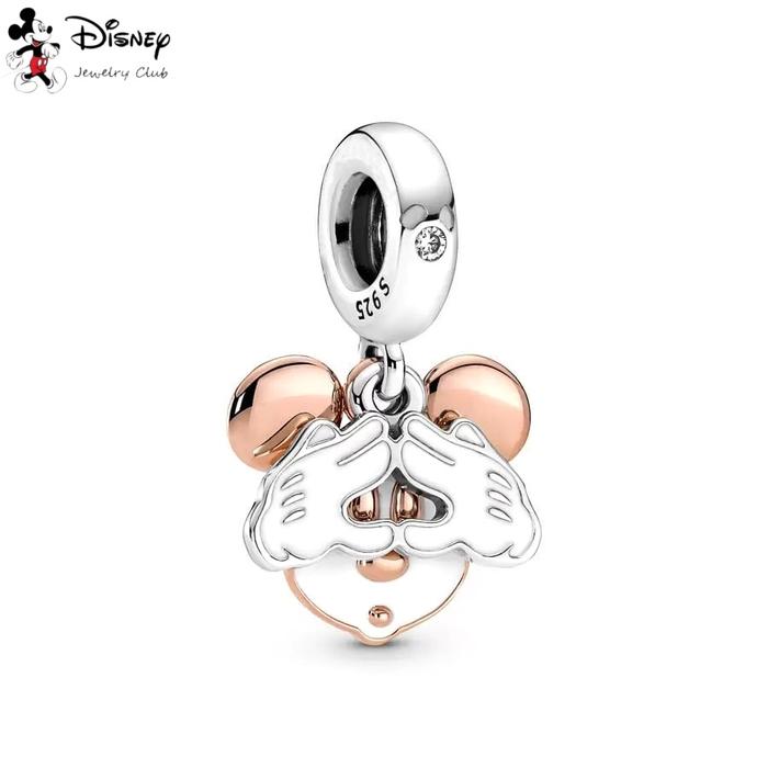 MINISO DIY Disney The Lion King Simba、Bubble Fish & Mickey Mouse Safety Chain Charm Bead Fit Origina