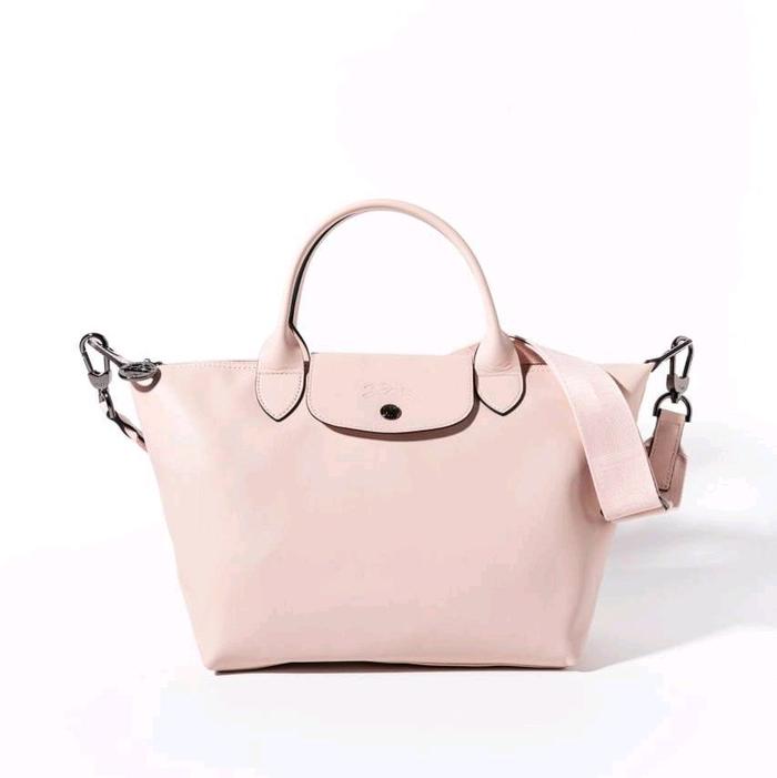 Longchamp Le Pliage Cuir / Xtra Top Handle Bag Small in Nude