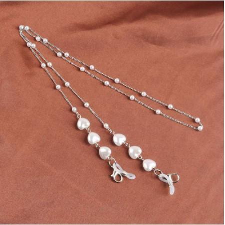 TERBAIK Strap Masker 2in1 Rantai Kacamata 2Fungsi Import Wanita Rantai Mutiara