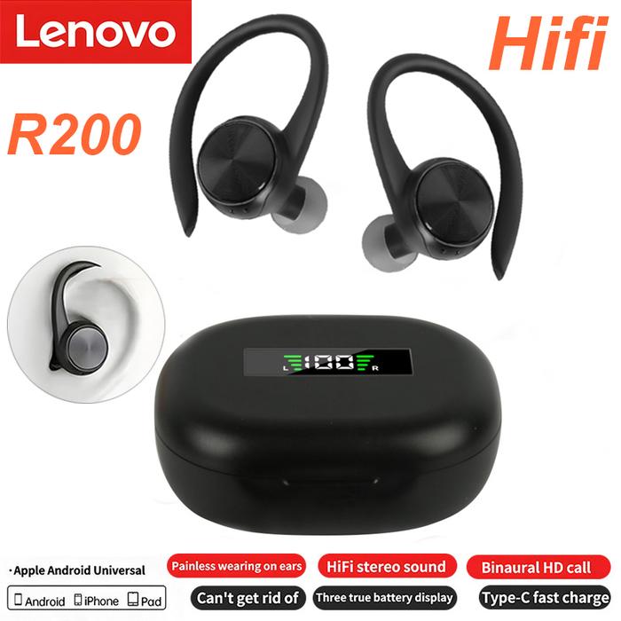 Lenovo R200 TWS Wireless Headset Bluetooth Earphone Waterproof Sports