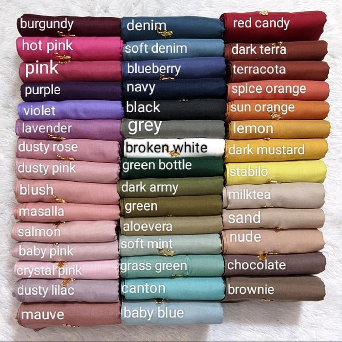 MYLADY - Hijab segiempat voal polos mylady hijab Kerudung Basic Segi Empat Square