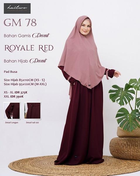 DRESS WANITA POLOS SET HIJAB SYARI GM 078 78 BY HAITWO GAMIS WANITA DEWASA BUSUI BAJU BUSANA MUSLIM 