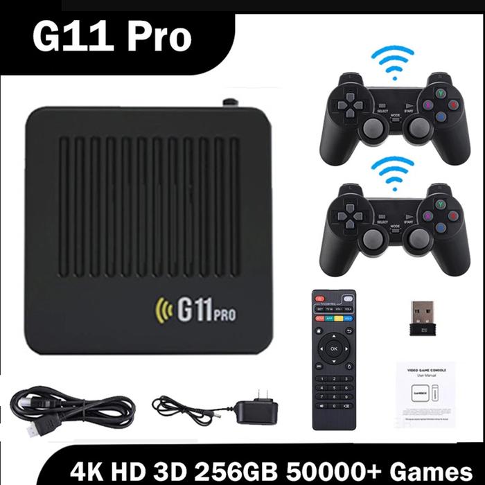 G11 Pro Retro Game Box Wireless Controller 64G/128G/256G TV Box Game
