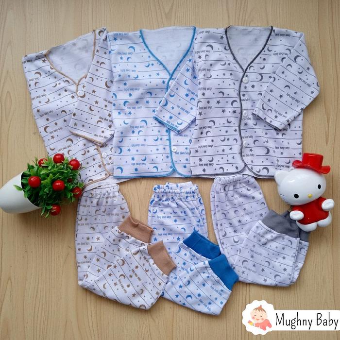 18 Pcs Baju bayi Newborn Motif Luar angkasa