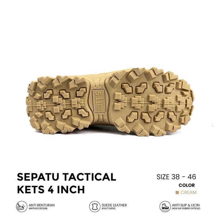 INSTAN SSEPATU 5.11 KETS TACTICAL BOOTS SEPATU 5.11 HIKING SEPATU OUTDOOR GUNUNG PDH 4 INCH LARIS