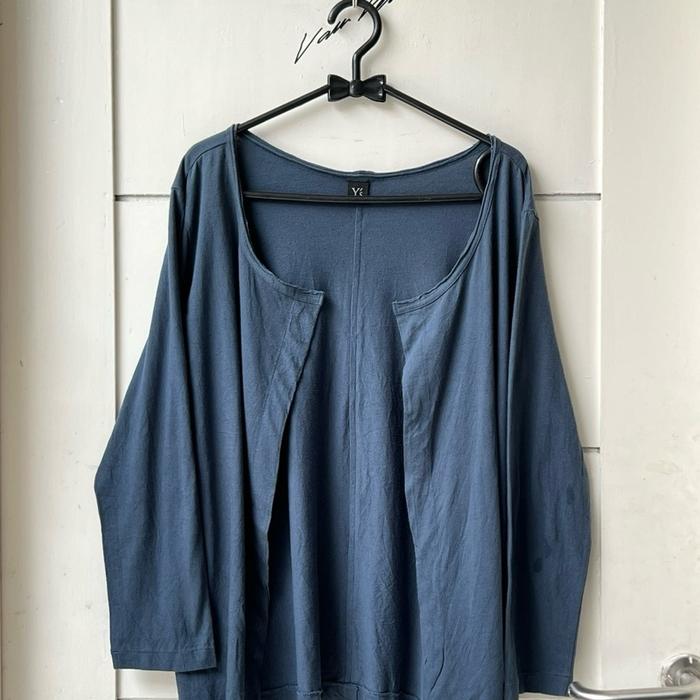Y’S Yohji Yamamoto Blue Cardigan/Outer