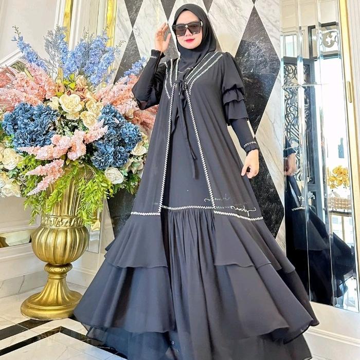 Set syari sakinah by aurakay full kristal super mewah