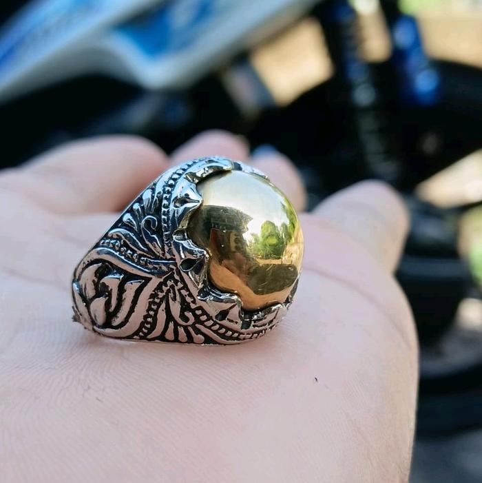 Cincin badar emas kursani ring alpaka