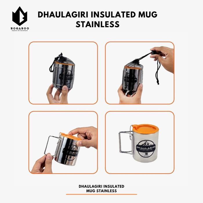 Eiger - Dhaulagiri Insulated Mug Stainless Outdoor Camping - Gelas Mug Cangkir