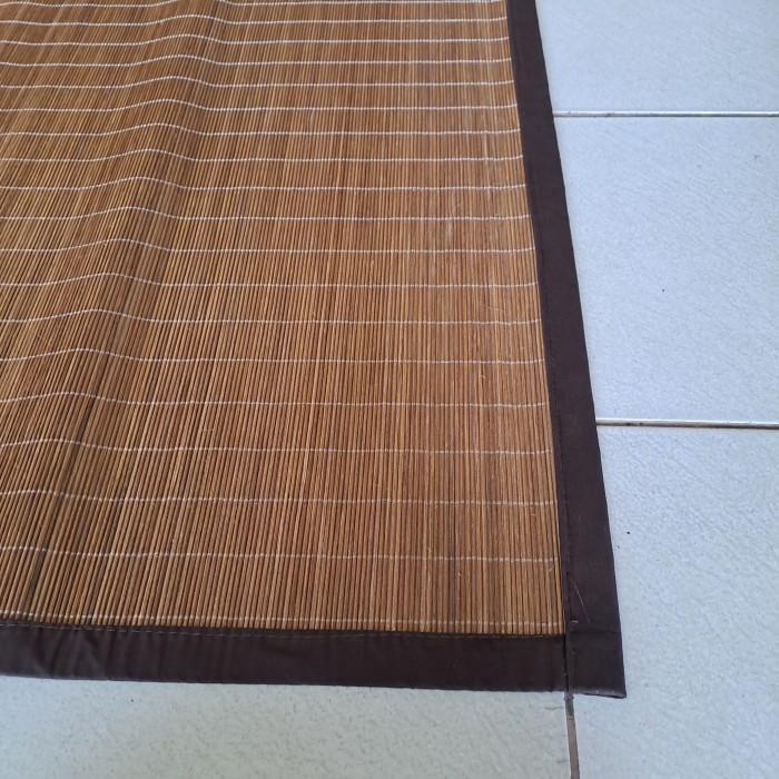 176cm x 250cm Tikar Core Rotan Polos - Tikar Karpet Rotan Core Coklat