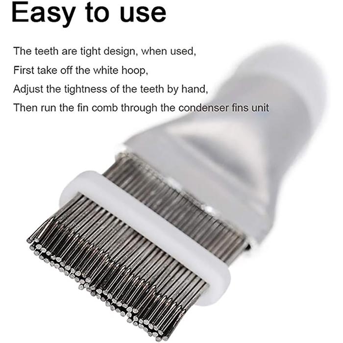 Sisir Sikat AC Lipat Universal Bahan Stainless Steel Untuk Membersihkan AC/radiator Evaporator Fin S