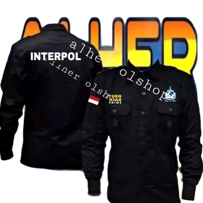 kemeja interpol baju interpol seragam interpol Pdh interpol Pdl interpol kemeja kerja interpol baju