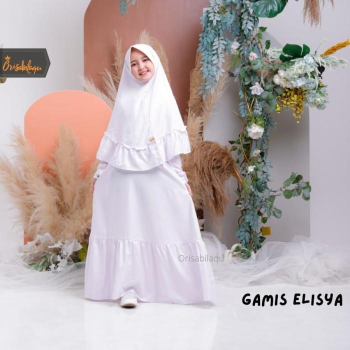 H♥68 GAMIS SEKOLAH ANAK GAMIS ELISYA GAMIS PUTIH Z✉Z3