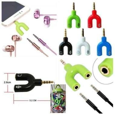 Audio Splitter 2 in 1 AS01 U 3.5mm Mic + Headset Toples (isi 100pcs)