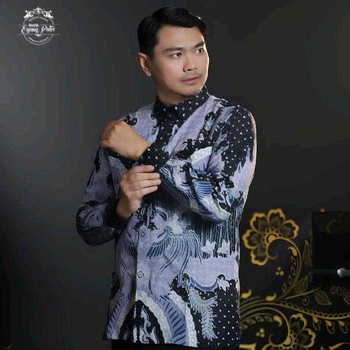Batik Eyang Putri-Kemeja Katun Lengan Panjang