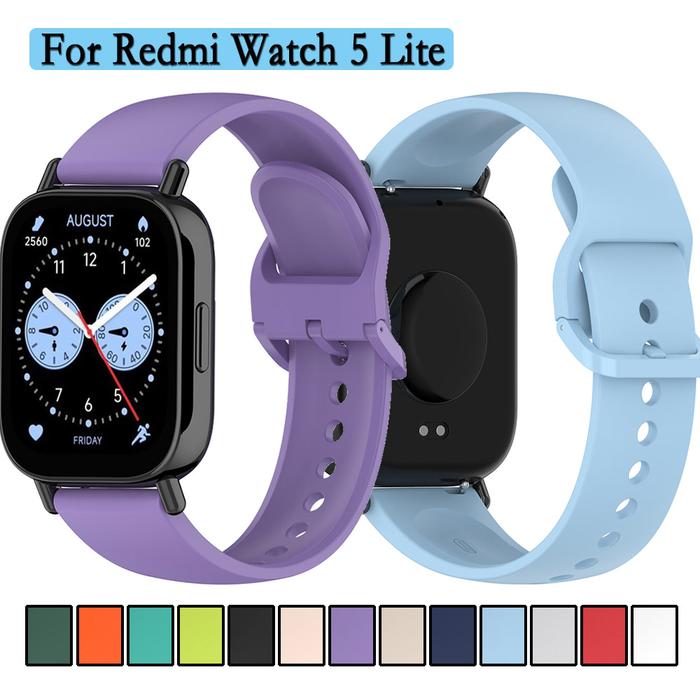 Strap For Redmi Watch 5 Lite High Quality Silicone Single Color Original Wristband For Redmi Watch 5