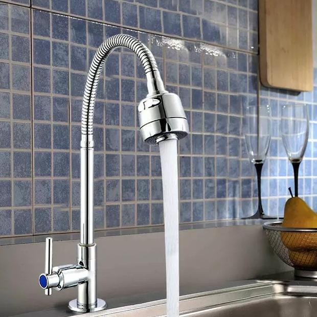(Cooger) Keran Angsa Fleksibel Tanam / Kran Sink Cuci Piring Stainles