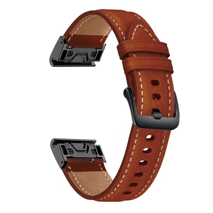22mm Leather Sport Replace Watch Strap For Fenix 7 6 Pro 5 MARQ EPIX Approach S62 945 Bracelet Easy 