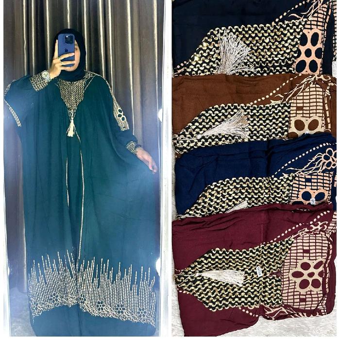 Kaftan Batik Renda/Motif Pita