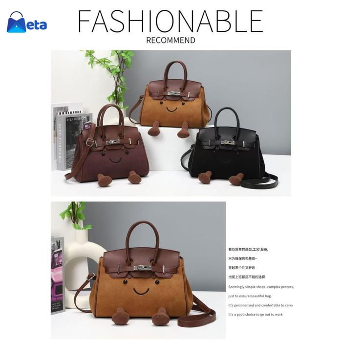 Tas Selempang Wanita Cute JellyCat Bahan Jeans Premium