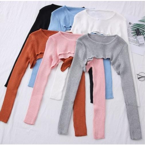 Berlyn Mart Iseven P Eugene Crop Top Rib Terbaru !!!