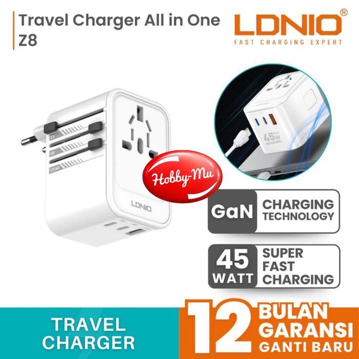 Terlaris Ldnio Travel Conventer Adapter Universal High Quality