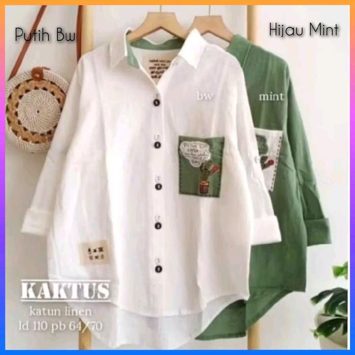 Atasan Wanita VL14 / Blus & Kemeja / Hijau Mint