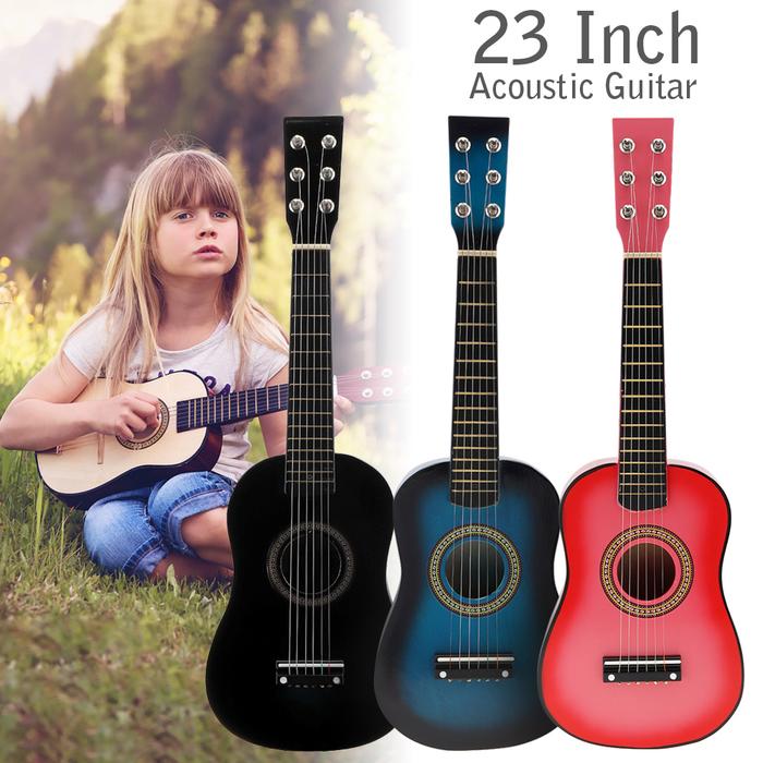IRIN Mini Portable 23 Inch Basswood Acoustic 12 Frets 6 Strings