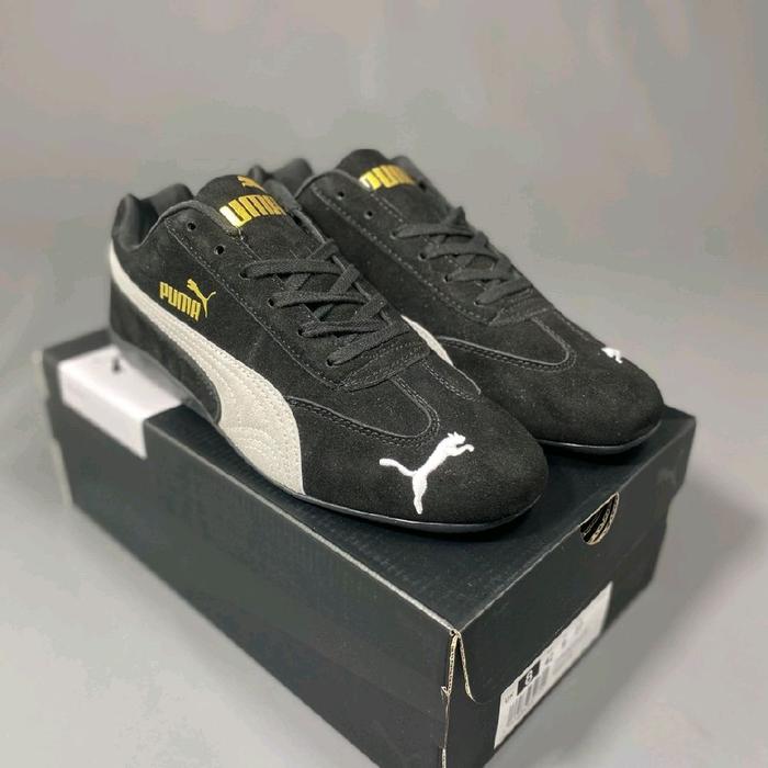 Sneakers Puma Speedcat Black White Pria Wanita Shoes Casual Premium
