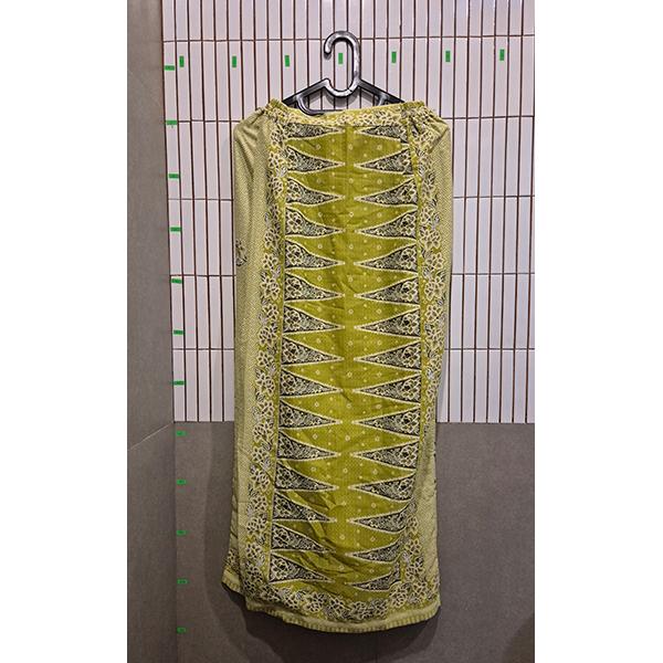 Preloved Kain Jarik Jahit Instan Rok Motif Batik Hijau Anti Ribet