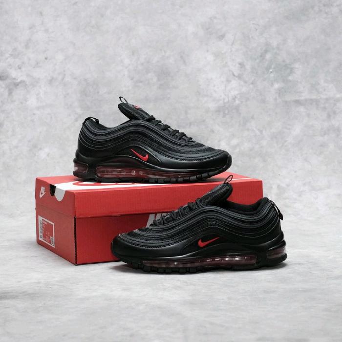 sepatu nike air max 97 black university red  Sneakers Hitam Merah Casual Shoes