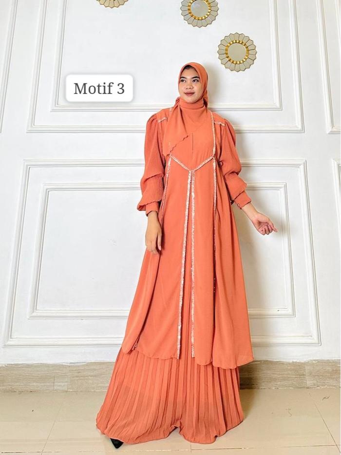 Gamis maryam ceruti premium gamis syari