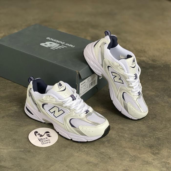 Blackshoes - nb 530 white silver navy indigo