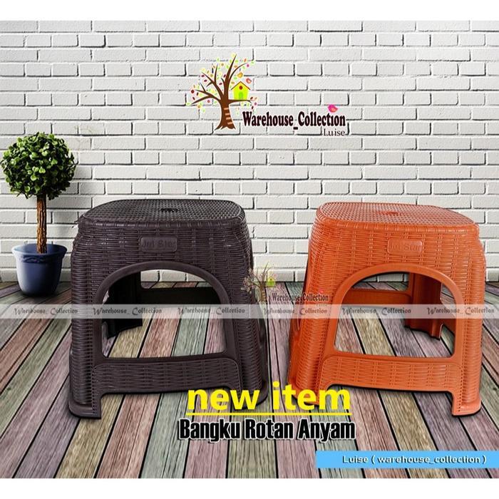 DINGKLIK ROTAN / KURSI ROTAN / BANGKU JONGKOK / BANGKU PENDEK ROTAN