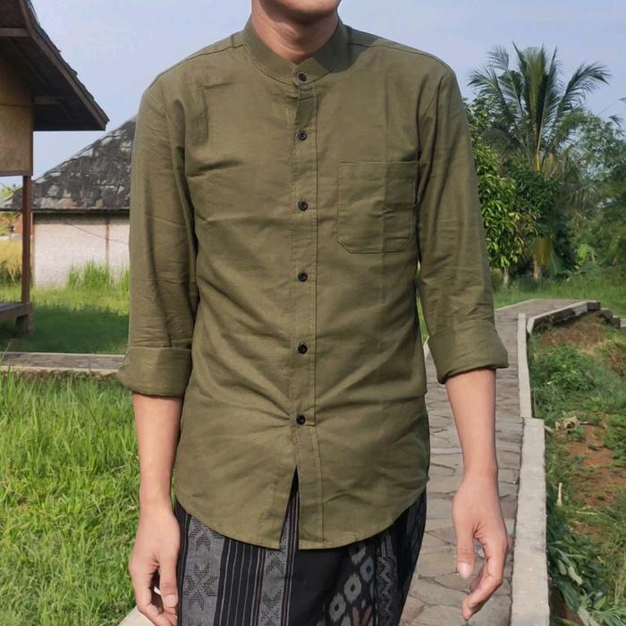 Kemaja Pria elegant Casual polos Lengan panjang by Amanah