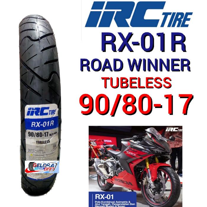 Ban Irc Rx-01R 90/80-17 Tubeles Ban Donat ban irc 90/80-17 ban montor satria Jupiter MX Vixion Supra