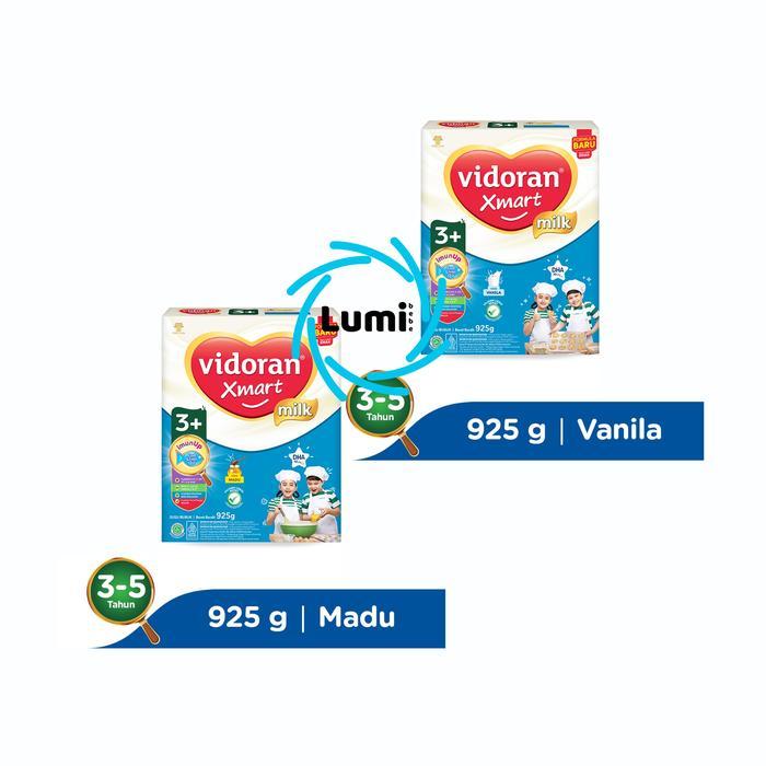 VIDORAN XMART 1+ 3+ IMUNUP VANILA MADU 925gr SUSU FORMULA