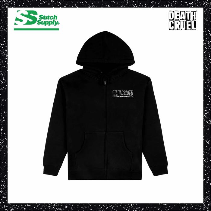 DEATHCRUEL Hoodie Zip - The War Is Over - Sweater Sleting Stitch Supply Pullover Jaket Cotton Seleti