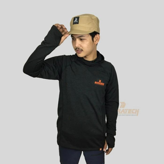 H✉RH BASELAYER KUPLUK 3205 BARATECH HITAM KAOS MANSET HOODIE OUTDOOR GUNUNG S♥7D