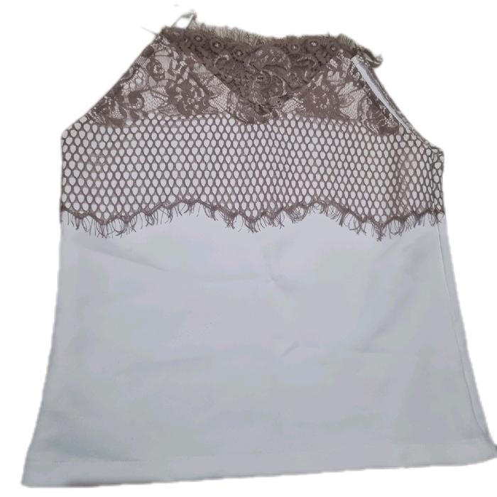 Amygo Tanktop renda putih