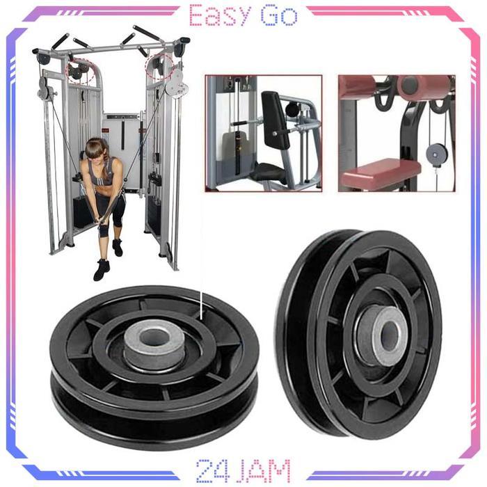 new - roda kabel peralatan gym 90mm roda katrol gym katrol fitness katrol buat gym roda katrol untuk