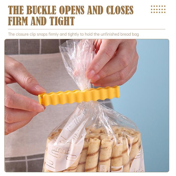 Klip Makanan Kemasan 12Pcs Penjepit Snack Klip Snack Penutup Plastik Makanan Segel Jepitan Plastik C