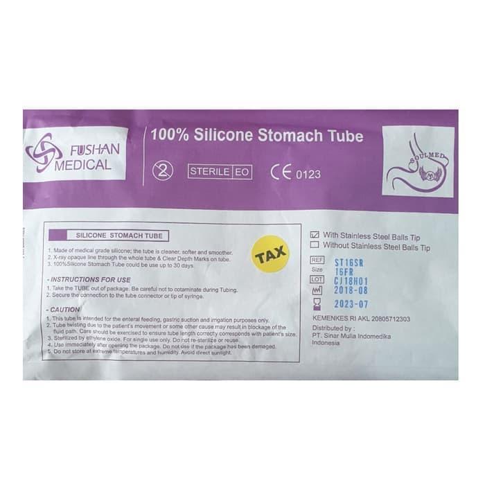 SOULMED - Silicone Stomach Tube | NGT Selang Makan SIlikon Fr 14 16 18