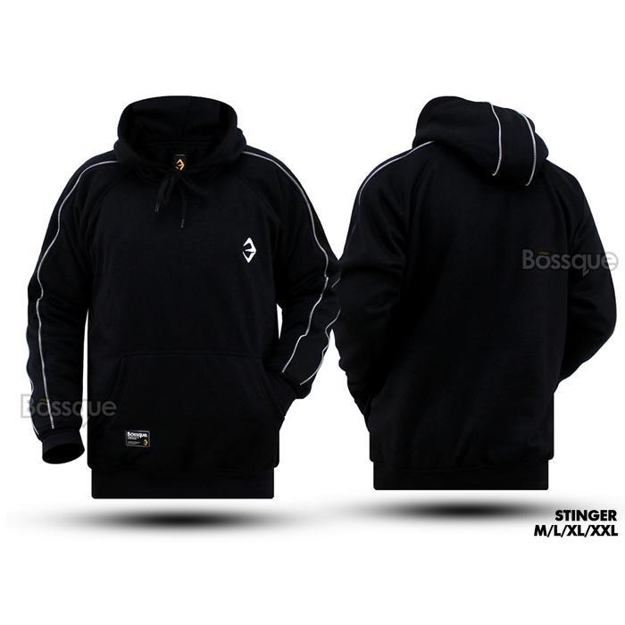 Bossque Stinger Hoodie Bordir – Pullover Sweater Jaket Pria Keren